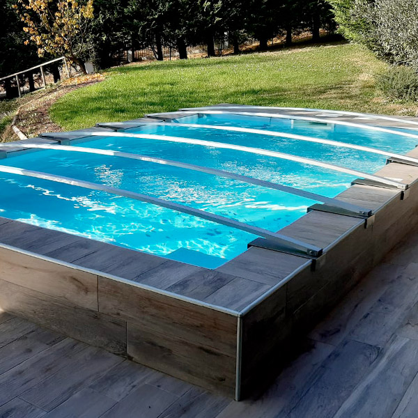 Copertura per piscina in villa privata